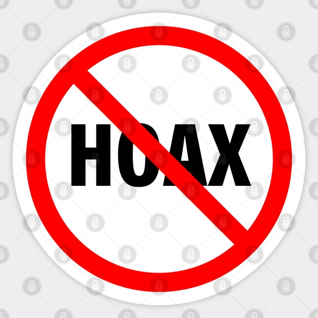 Simple Stop hoax symbol Sticker by Ageman